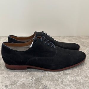 Black Suede Men's Dress Shoes